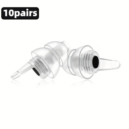 HUAK High Fidelity Silicone Ear Plugs for Noise Cancelling Washable Reusable Musicians Motorcycles Sleeping Work, Study, Swim