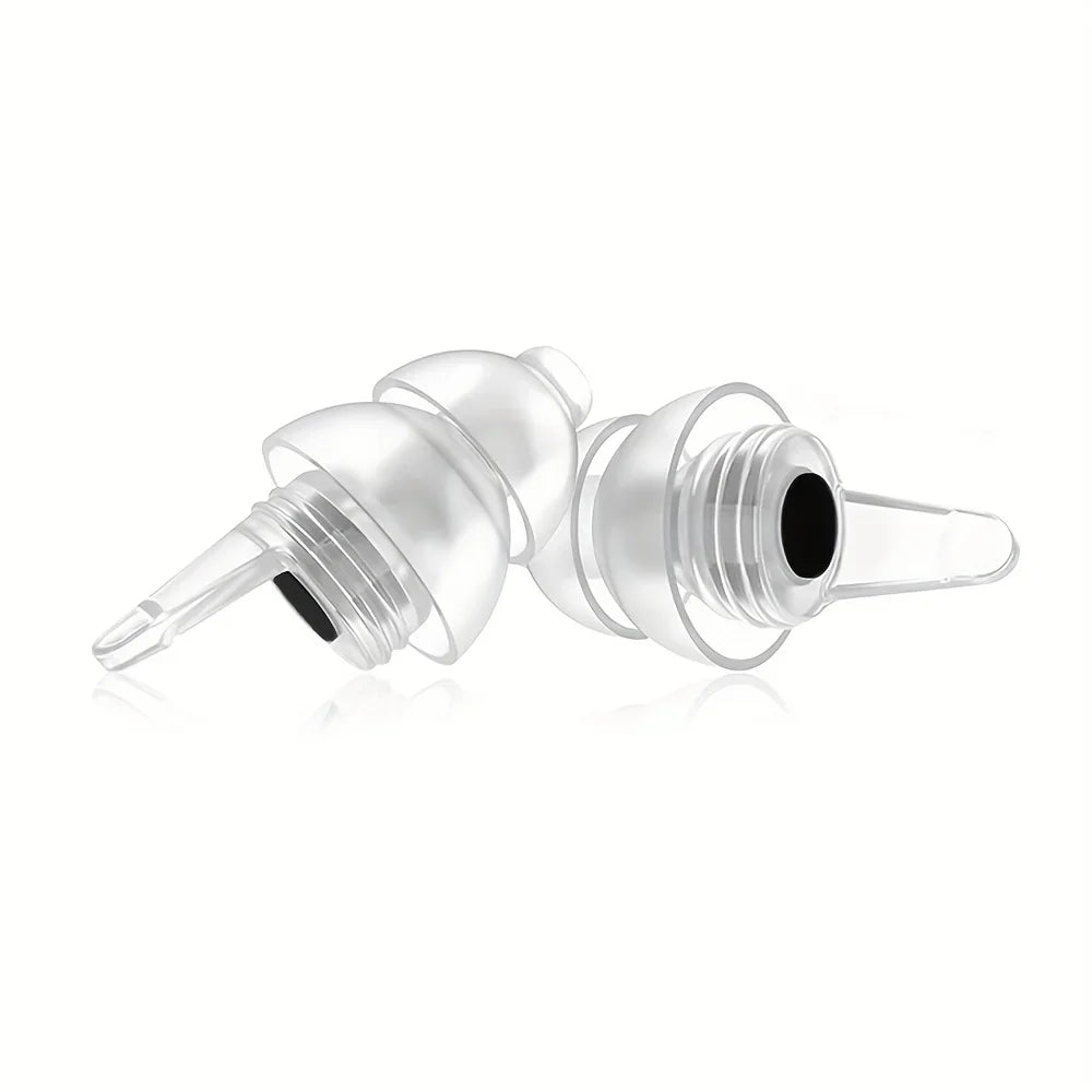 HUAK High Fidelity Silicone Ear Plugs for Noise Cancelling Washable Reusable Musicians Motorcycles Sleeping Work, Study, Swim