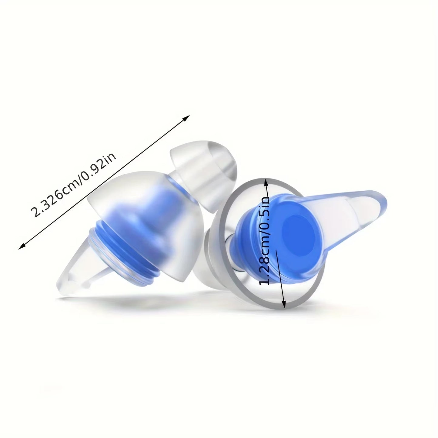 HUAK High Fidelity Silicone Ear Plugs for Noise Cancelling Washable Reusable Musicians Motorcycles Sleeping Work, Study, Swim