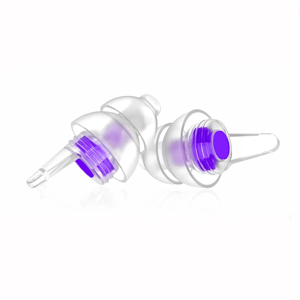 HUAK High Fidelity Silicone Ear Plugs for Noise Cancelling Washable Reusable Musicians Motorcycles Sleeping Work, Study, Swim