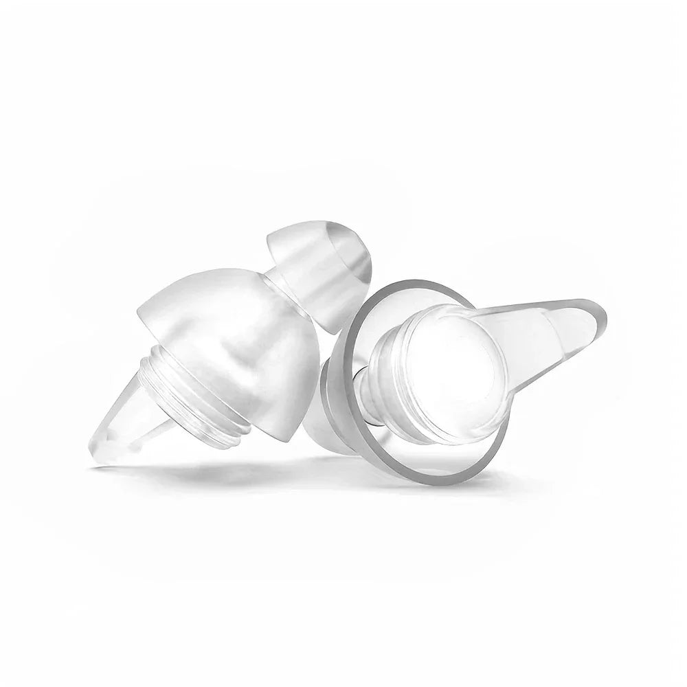 HUAK High Fidelity Silicone Ear Plugs for Noise Cancelling Washable Reusable Musicians Motorcycles Sleeping Work, Study, Swim