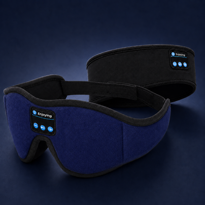 The Gentle Morrow Essentials - Black headband + Blue mask