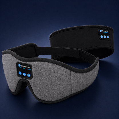 The Gentle Morrow Essentials - Black headband + Gray mask