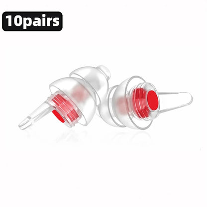 HUAK High Fidelity Silicone Ear Plugs for Noise Cancelling Washable Reusable Musicians Motorcycles Sleeping Work, Study, Swim